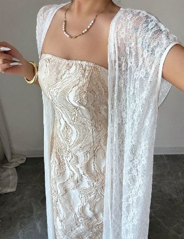 Rochie lunga SHEIN, crem