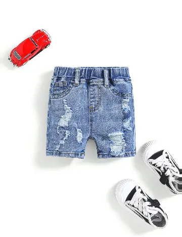 Pantaloni scurti Shein Kids, albastru