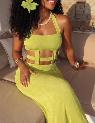 Rochie lunga SHEIN, verde