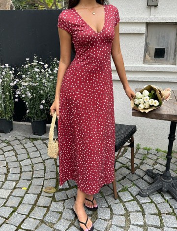 Rochie medie SHEIN, rosu