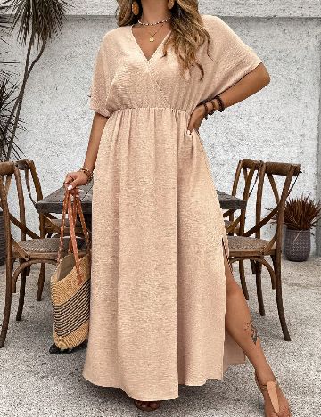 Rochie lunga SHEIN CURVE, crem