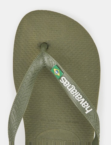 Slapi havaianas, verde