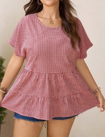 Bluza SHEIN CURVE, rosu