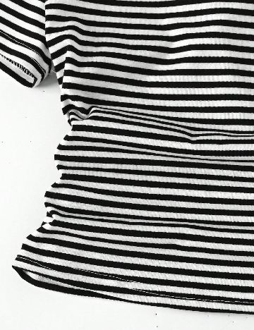 Compleu Shein Kids, alb/negru