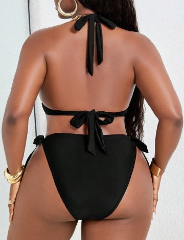 Costum de baie SHEIN CURVE, negru