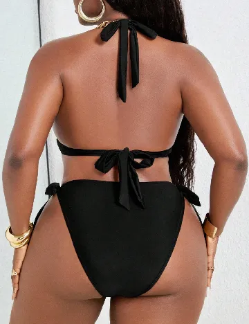 Costum de baie SHEIN CURVE, negru