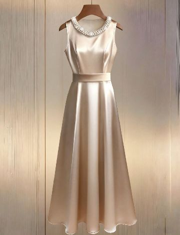 Rochie lunga SHEIN, crem