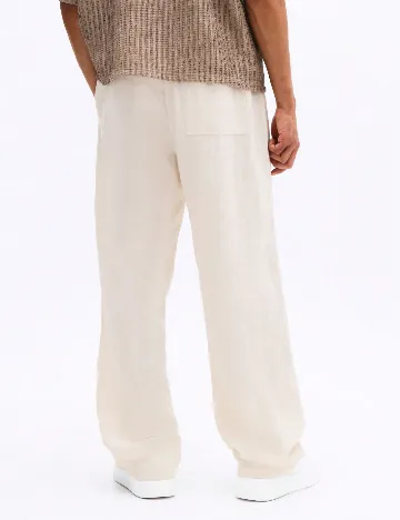 Pantaloni SUMWON, ecru