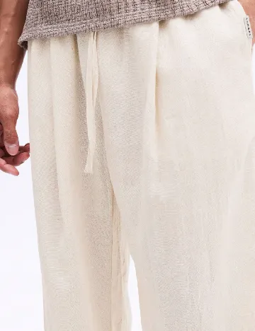Pantaloni SUMWON, ecru