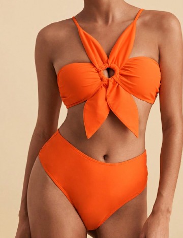 Costum de baie SHEIN, portocaliu