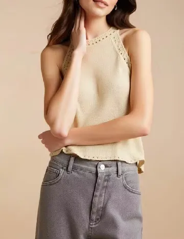 Top SHEIN, crem