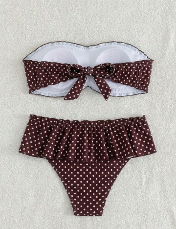 Costum de baie SHEIN, maro