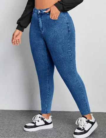 Blugi SHEIN CURVE, albastru