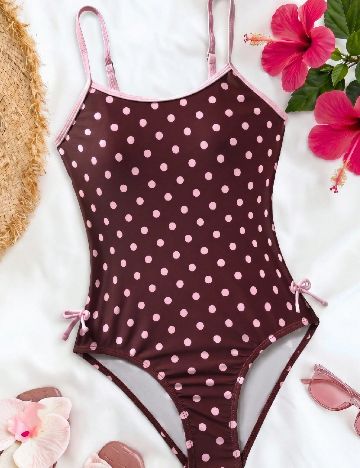 Costum de baie Shein Kids, maro