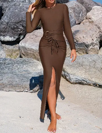 Costum de baie SHEIN, maro