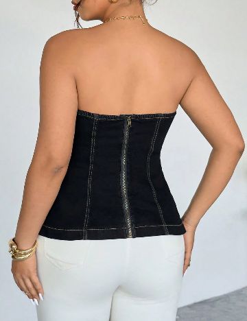 Top SHEIN CURVE, bleumarin inchis
