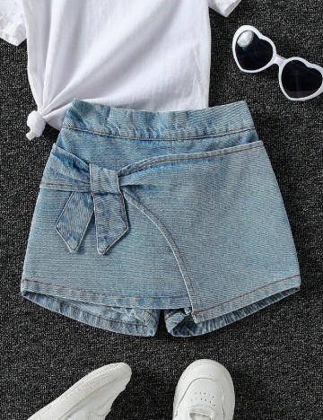 Fusta pantalon Shein Kids, albastru