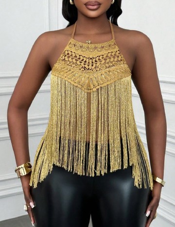 Top SHEIN, auriu