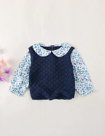Bluza Shein Kids, albastru