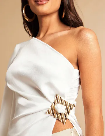 Bluza Silquee, alb