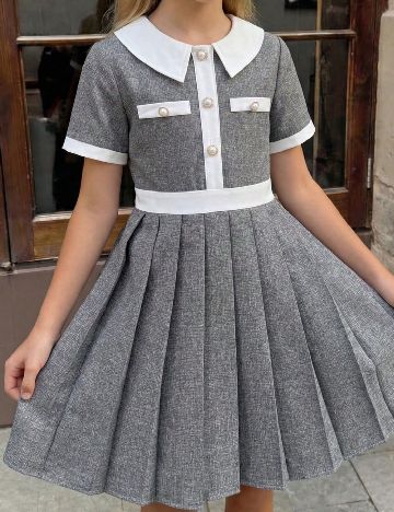 Rochie Shein Kids, gri