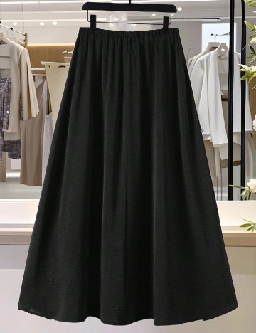 Fusta SHEIN CURVE, negru
