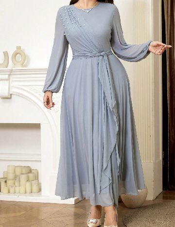 Rochie lunga SHEIN CURVE, gri
