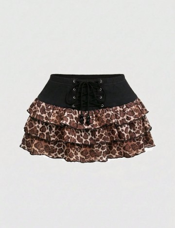 Pantaloni scurti Romwe, animal print