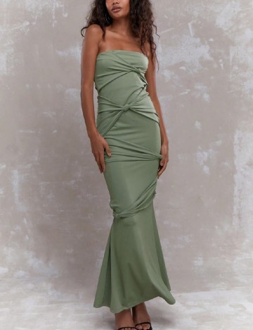 Rochie lunga Missguided, verde