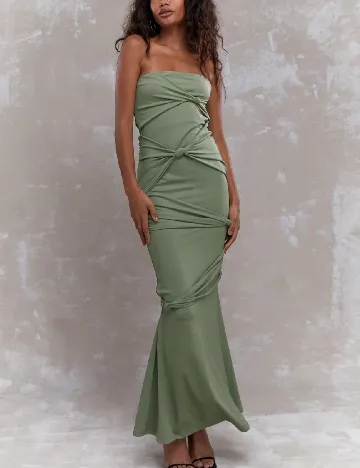 Rochie lunga Missguided, verde