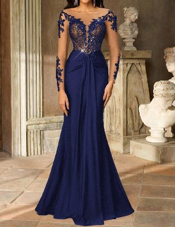Rochie lunga SHEIN, albastru
