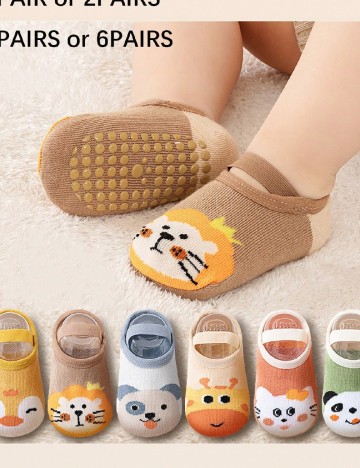 Set sosete 6 perechi Shein Kids, mix culori