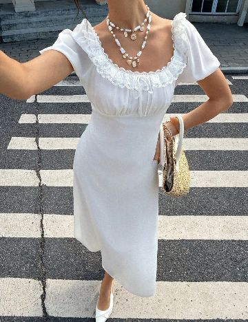 Rochie lunga SHEIN, alb