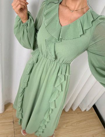 Rochie lunga SHEIN, verde