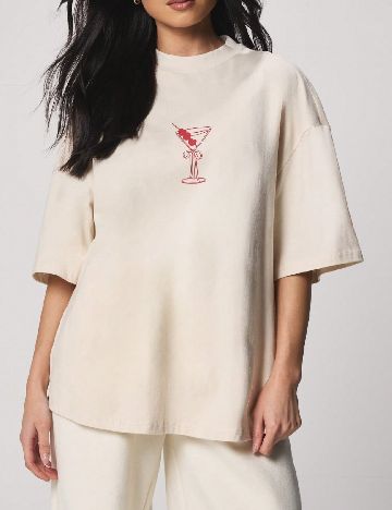 Tricou Missguided, bej