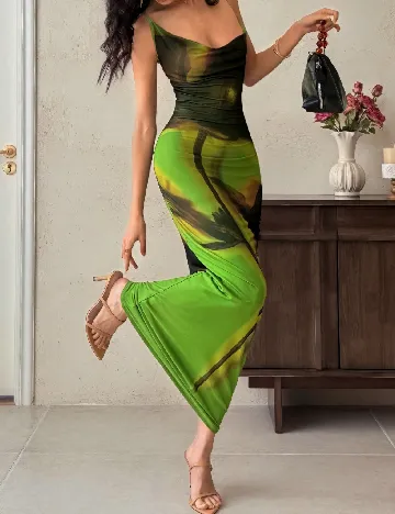 Rochie lunga SHEIN, verde