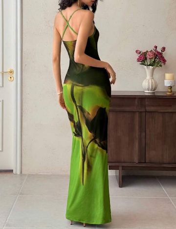 Rochie lunga SHEIN, verde