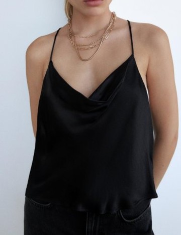 Top Zara, negru