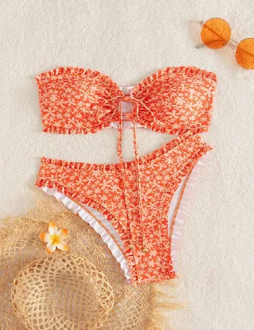 Costum de baie SHEIN, portocaliu