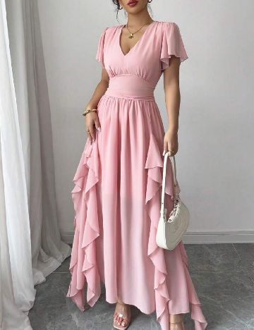 Rochie lunga SHEIN, roz
