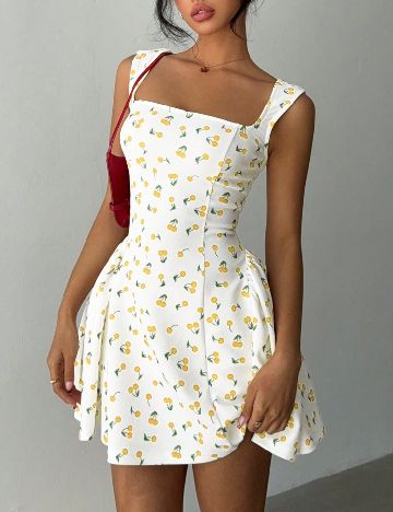 Rochie scurta SHEIN, alb