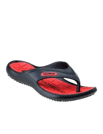 Slapi AquaWave, negru/rosu