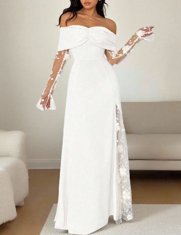 Rochie lunga SHEIN, alb