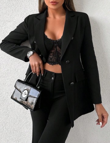 Sacou SHEIN, negru