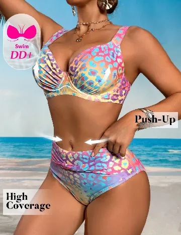 Costum de baie SHEIN CURVE, mix culori