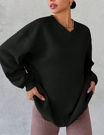 Bluza Oversize SHEIN, negru