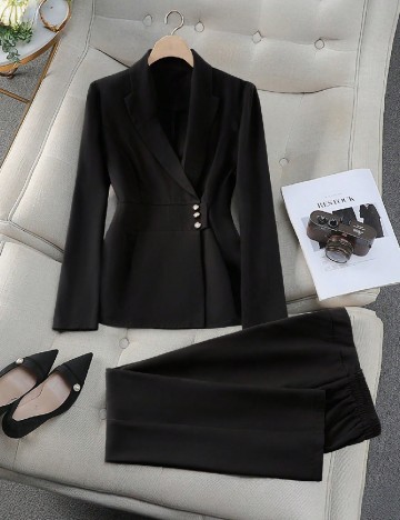 Costum SHEIN CURVE, negru