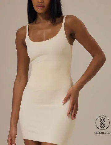 Rochie modelatoare Musera, crem
