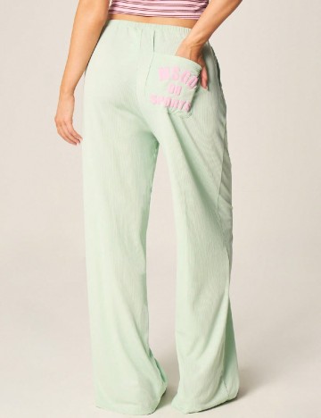 Pantaloni Missguided, verde deschis