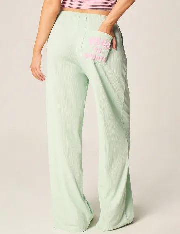 Pantaloni Missguided, verde deschis